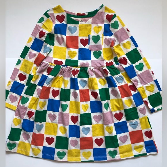 NWOT Mini Boden Long Sleeve Fun Jersey Dress - Picture 5 of 5